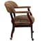Flash Furniture Traditional Luxurious Conference Chair, Brown Back, 24 in W 27" L 31-1/2" H, Upholstered Straight B-Z100-BRN-GG - alternate 7
