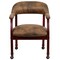 Flash Furniture Traditional Luxurious Conference Chair, Brown Back, 24 in W 27" L 31-1/2" H, Upholstered Straight B-Z100-BRN-GG - alternate 3