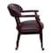 Flash Furniture Traditional Luxurious Conference Chair, 24 in W 27" L 31-1/2" H, Upholstered Straight, Leather Seat B-Z100-LF19-LEA-GG - alternate 2