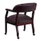 Flash Furniture Traditional Luxurious Conference Chair, 24 in W 27" L 31-1/2" H, Upholstered Straight, Leather Seat B-Z100-LF19-LEA-GG - alternate 3