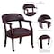 Flash Furniture Traditional Luxurious Conference Chair, 24 in W 27" L 31-1/2" H, Upholstered Straight, Leather Seat B-Z100-LF19-LEA-GG - alternate 5