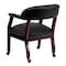 Flash Furniture Traditional Luxurious Conference Chair, Black Back, 24 in W 27" L 31-1/2" H, Upholstered Straight B-Z100-LF-0005-BK-LEA-GG - alternate 7