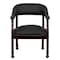 Flash Furniture Traditional Luxurious Conference Chair, Black Back, 24 in W 27" L 31-1/2" H, Upholstered Straight B-Z100-LF-0005-BK-LEA-GG - alternate 5