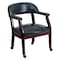Flash Furniture Traditional Luxurious Conference Chair, 24 in W 27" L 31-1/2" H, Upholstered Straight, Vinyl Seat B-Z100-NAVY-GG - alternate 7