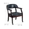 Flash Furniture Traditional Luxurious Conference Chair, 24 in W 27" L 31-1/2" H, Upholstered Straight, Vinyl Seat B-Z100-NAVY-GG - alternate 8