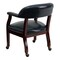 Flash Furniture Traditional Luxurious Conference Chair, 24 in W 27" L 31-1/2" H, Upholstered Straight, Vinyl Seat B-Z100-NAVY-GG - alternate 2