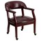 Flash Furniture Traditional Luxurious Conference Chair, 24 in W 27" L 31-1/2" H, Upholstered Straight, Vinyl Seat B-Z100-OXBLOOD-GG - alternate 5