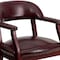 Flash Furniture Traditional Luxurious Conference Chair, 24 in W 27" L 31-1/2" H, Upholstered Straight, Vinyl Seat B-Z100-OXBLOOD-GG - alternate 8