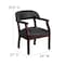 Flash Furniture Traditional Luxurious Conference Chair, Black Back, 24 in W 27" L 31-1/2" H, Upholstered Straight B-Z105-BLACK-GG - alternate 7