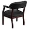 Flash Furniture Traditional Luxurious Conference Chair, Black Back, 24 in W 27" L 31-1/2" H, Upholstered Straight B-Z105-BLACK-GG - alternate 3