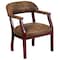Flash Furniture Traditional Luxurious Conference Chair, Brown Back, 24 in W 27" L 31-1/2" H, Upholstered Straight B-Z105-BRN-GG - alternate 3