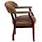Flash Furniture Traditional Luxurious Conference Chair, Brown Back, 24 in W 27" L 31-1/2" H, Upholstered Straight B-Z105-BRN-GG - alternate 9