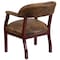 Flash Furniture Traditional Luxurious Conference Chair, Brown Back, 24 in W 27" L 31-1/2" H, Upholstered Straight B-Z105-BRN-GG - alternate 8