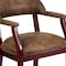 Flash Furniture Traditional Luxurious Conference Chair, Brown Back, 24 in W 27" L 31-1/2" H, Upholstered Straight B-Z105-BRN-GG - alternate 7