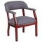 Flash Furniture Traditional Luxurious Conference Chair, Wood Back, 24 in W 27" L 31-1/2" H, Upholstered Straight B-Z105-GY-GG - alternate 6