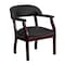 Flash Furniture Traditional Luxurious Conference Chair, Black Back, 24 in W 27" L 31-1/2" H, Upholstered Straight B-Z105-LF-0005-BK-LEA-GG - alternate 3