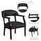 Flash Furniture Traditional Luxurious Conference Chair, Black Back, 24 in W 27" L 31-1/2" H, Upholstered Straight B-Z105-LF-0005-BK-LEA-GG - alternate 5