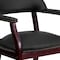 Flash Furniture Traditional Luxurious Conference Chair, Black Back, 24 in W 27" L 31-1/2" H, Upholstered Straight B-Z105-LF-0005-BK-LEA-GG - alternate 6