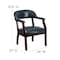 Flash Furniture Traditional Luxurious Conference Chair, 24 in W 27" L 31-1/2" H, Upholstered Straight, Vinyl Seat B-Z105-NAVY-GG - alternate 10