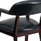 Flash Furniture Traditional Luxurious Conference Chair, 24 in W 27" L 31-1/2" H, Upholstered Straight, Vinyl Seat B-Z105-NAVY-GG - alternate 3