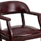 Flash Furniture Traditional Luxurious Conference Chair, 24 in W 27" L 31-1/2" H, Upholstered Straight, Vinyl Seat B-Z105-OXBLOOD-GG - alternate 5