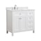 Cahaba Juniper 36" Vanity White, Cultured Ma CA101010 - alternate 4