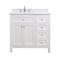 Cahaba Juniper 36" Vanity White, Cultured Ma CA101010 - alternate 8