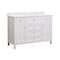 Cahaba Juniper 48" Vanity White, Cultured Ma CA101011 - alternate 1