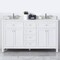 Cahaba Juniper 60" White Double Vanity, Cult CA101012 - alternate 2