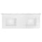 Cahaba Vanity Top w/Ceramic Basins, 61 x 22 in CAVT61DBMF - alternate 1