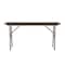 Correll Rectangle Commerical Folding Utility Table, High Pressure Laminate Top, Walnut CF1860PX-01 - alternate 5