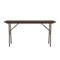 Correll Rectangle Commerical Folding Utility Table, High Pressure Laminate Top, Walnut CF1872PX-01 - alternate 5