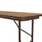 Correll Rectangle Commerical Folding Utility Table, High Pressure Laminate Top, Medium Oak CF1896PX-06 - alternate 2