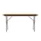 Correll Rectangle Commerical Folding Utility Table, High Pressure Laminate Top, Medium Oak CF1896PX-06 - alternate 6
