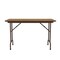 Correll Rectangle Commerical Folding Utility Table, High Pressure Laminate Top, Medium Oak CF2448PX-06 - alternate 5