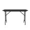 Correll Rectangle Commerical Folding Utility Table, High Pressure Laminate Top, Black Granite CF2448PX-07 - alternate 4