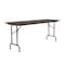 Correll Rectangle Commerical Folding Utility Table, High Pressure Laminate Top, Walnut CF2472PX-01 - alternate 7