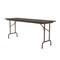 Correll Rectangle Commerical Folding Utility Table, High Pressure Laminate Top, Walnut CF2472PX-01 - alternate 6
