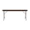 Correll Rectangle Commerical Folding Utility Table, High Pressure Laminate Top, Walnut CF2472PX-01 - alternate 5