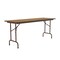Correll Rectangle Commerical Folding Utility Table, High Pressure Laminate Top, Medium Oak CF2472PX-06 - alternate 4