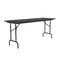 Correll Rectangle Commerical Folding Utility Table, High Pressure Laminate Top, Black Granite CF2472PX-07 - alternate 5