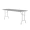 Correll Rectangle Commerical Folding Utility Table, High Pressure Laminate Top, Gray Granite CF2472PX-15 - alternate 7