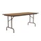 Correll Rectangle Commerical Folding Utility Table, High Pressure Laminate Top, Medium Oak CF3060PX-06 - alternate 2