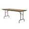 Correll Rectangle Commerical Folding Utility Table, High Pressure Laminate Top, Fusion Maple CF3060PX-16 - alternate 1