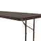 Correll Rectangle Commerical Folding Utility Table, High Pressure Laminate Top, Walnut CF3072PX-01 - alternate 2