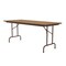 Correll Rectangle Commerical Folding Utility Table, High Pressure Laminate Top, Medium Oak CF3096PX-06 - alternate 6