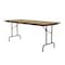 Correll Rectangle Commerical Folding Utility Table, High Pressure Laminate Top, Fusion Maple CF3096PX-16 - alternate 1