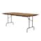 Correll Rectangle Commerical Folding Utility Table, High Pressure Laminate Top, Medium Oak CF3672PX-06 - alternate 4