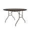 Correll Round Commerical Folding Utility Table, 48" Dia. W, 29" H, Melamine Laminate Top, Walnut CF48MR-01 - alternate 3