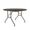 Correll Round Commerical Folding Utility Table, High Pressure Laminate Top, Walnut CF48PX-01 - alternate 6